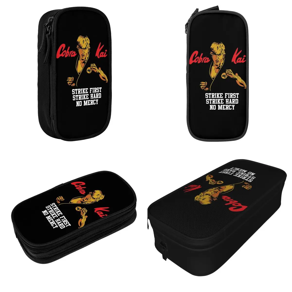 Imagem -02 - Bonito Johnny Lawrence Pencil Cases Pencil Pouch Pen Holder para Estudante Grandes Bolsas de Armazenamento Presentes para Estudantes Cobra Kai