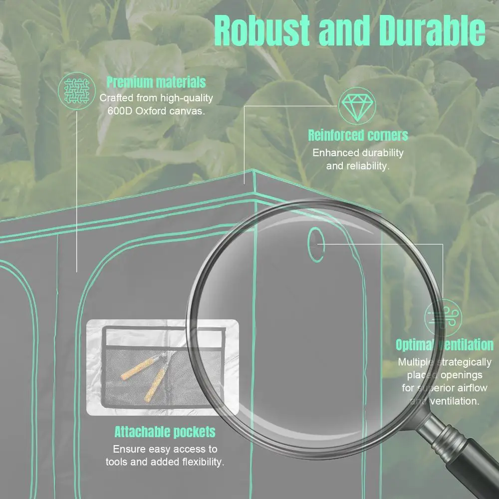 

Grow Tent for Plant W/ Observation and Floor Tray Window Hydroponic Indoor Grow Tent for Indoor Hydroponics Growing(94"x47"x78")