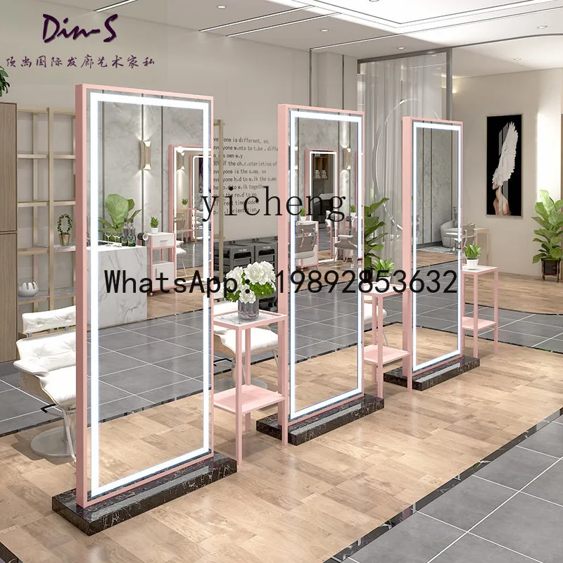 H3  new hair salon right angle with touch screen LED hair salon special double-sided hair salon mirror