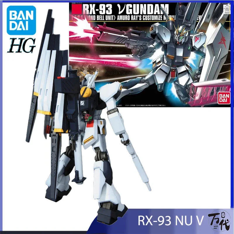 

BANDAI ORIGINAL FIGURE HG RX-93 NU V GUNDAM MODEL KIT HGUC 1/144 NU GUNDAM ASSEMBLY COLLECTION ANIME ACTION FIGURE TOYS GIFTS