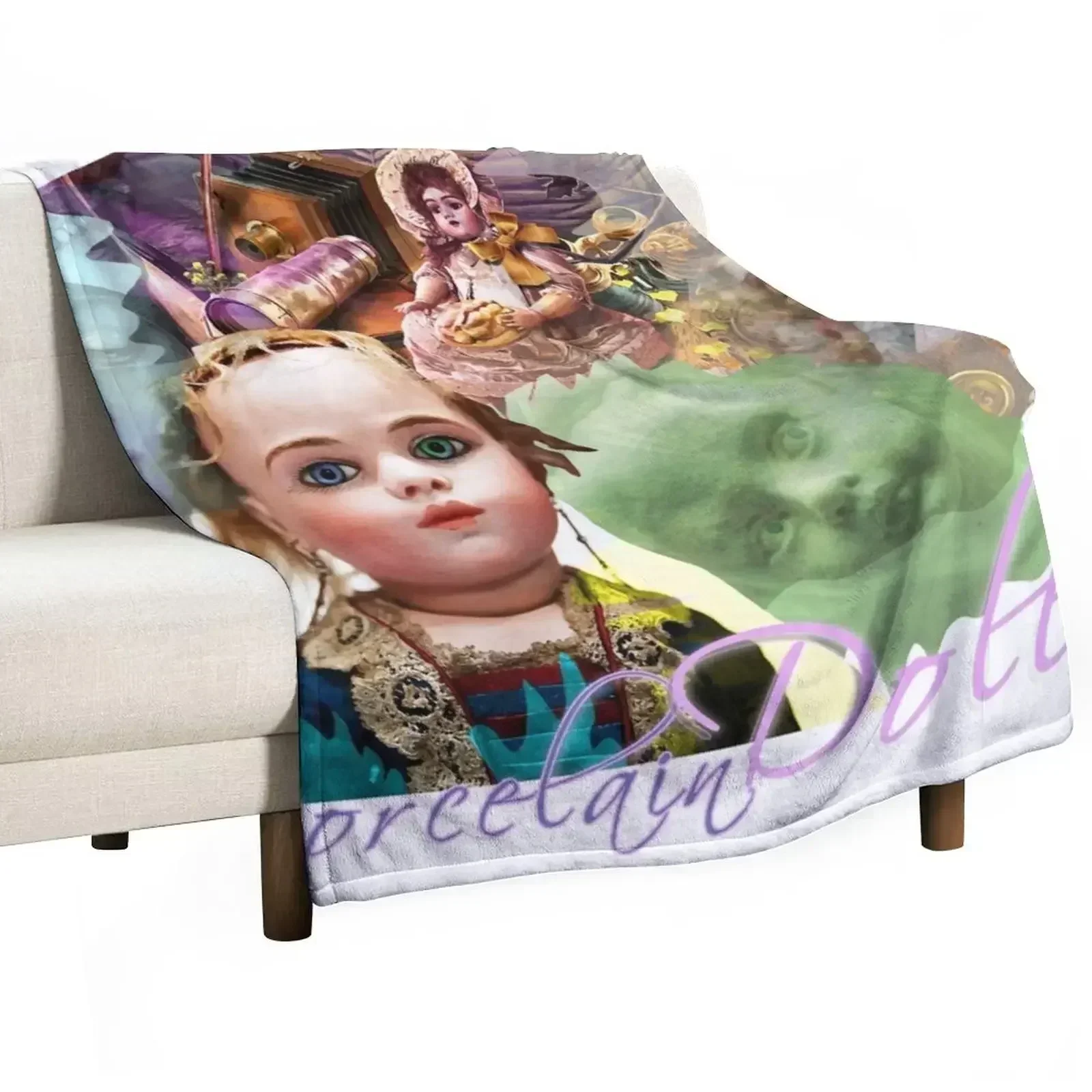 Porcelain Dolls Collector (by ACCI) Throw Blanket Giant Sofa bed plaid Bed christmas gifts Flannel Fabric decorative Blankets