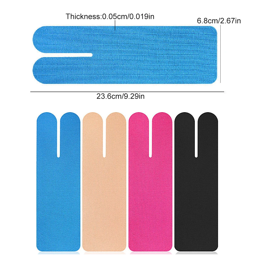 10PCS Precut Kinesiology KT Tape,Elastic Breathable Anti-Friction Tape Supports Arch,Relieves Sports Foot Pain & Stabilizes Ankl