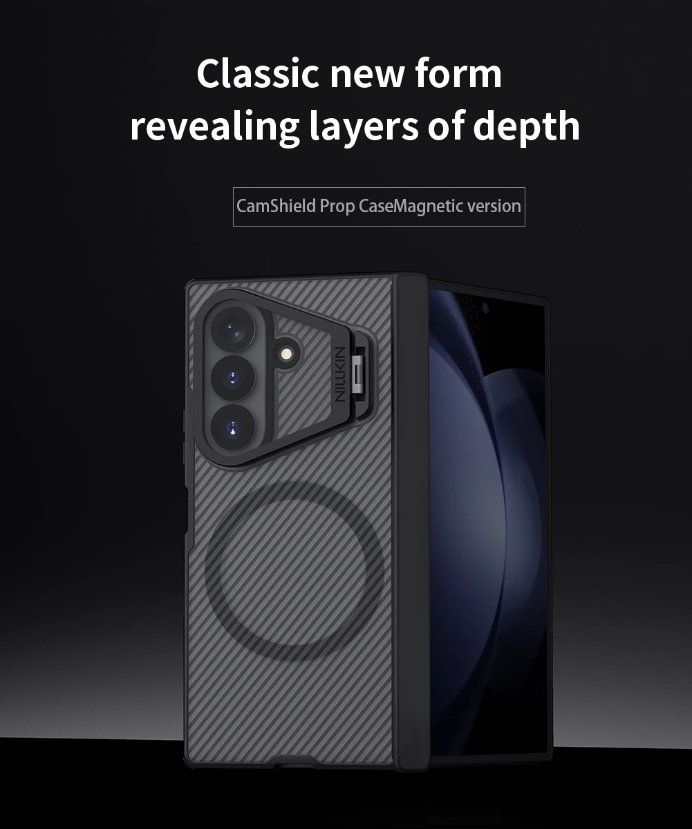 For Samsung Galaxy Z Fold 8 Ultra Z Fold 7 5G Nillkin Magnetic Case Camshield Prop Hard PC Camera Cover Stand Protection Case