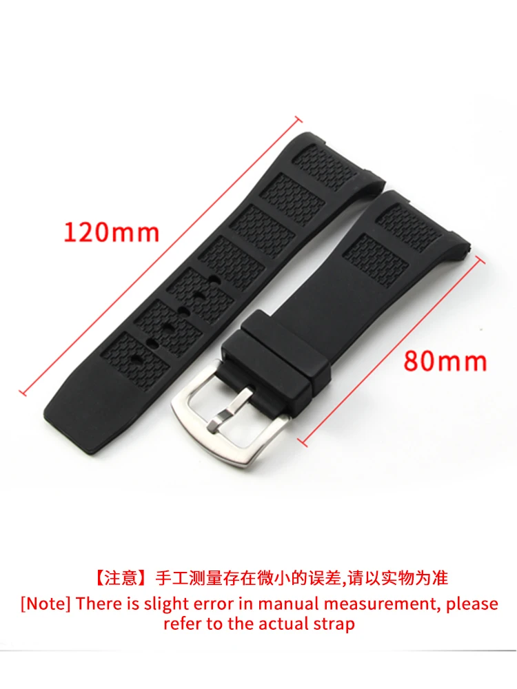 For Universal Engineer Rubber Watchband Men\'s Sports Outdoor Diving 378507 Iw323401 Silicone Concave Interface 30mm Watch Strap