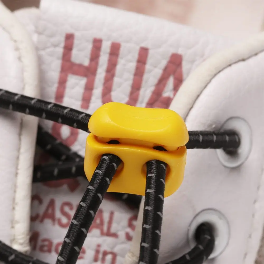 20pcs 16*16mm 4mm Multi-colors Sportswear Accessories Bean Toggle Clip Stopper Cord Lock Apparel Shoelace Buckle