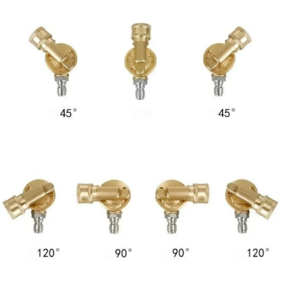 1/4 بوصة 7 زاوية قابل للتعديل التمحور المقرنة سيارة غسالة الضغط فوهة صمام