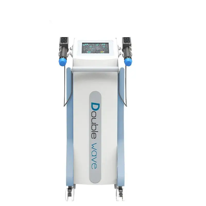 Vertical Double-Head Electromagnetic Pneumatic Shock Wave Pain Rehabilitation Physiotherapy Instrument for Health Care