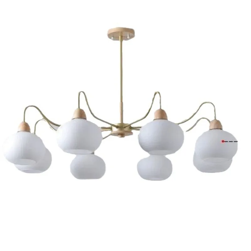 

All copper Bauhaus living room chandelier persimmon Nordic simple restaurant