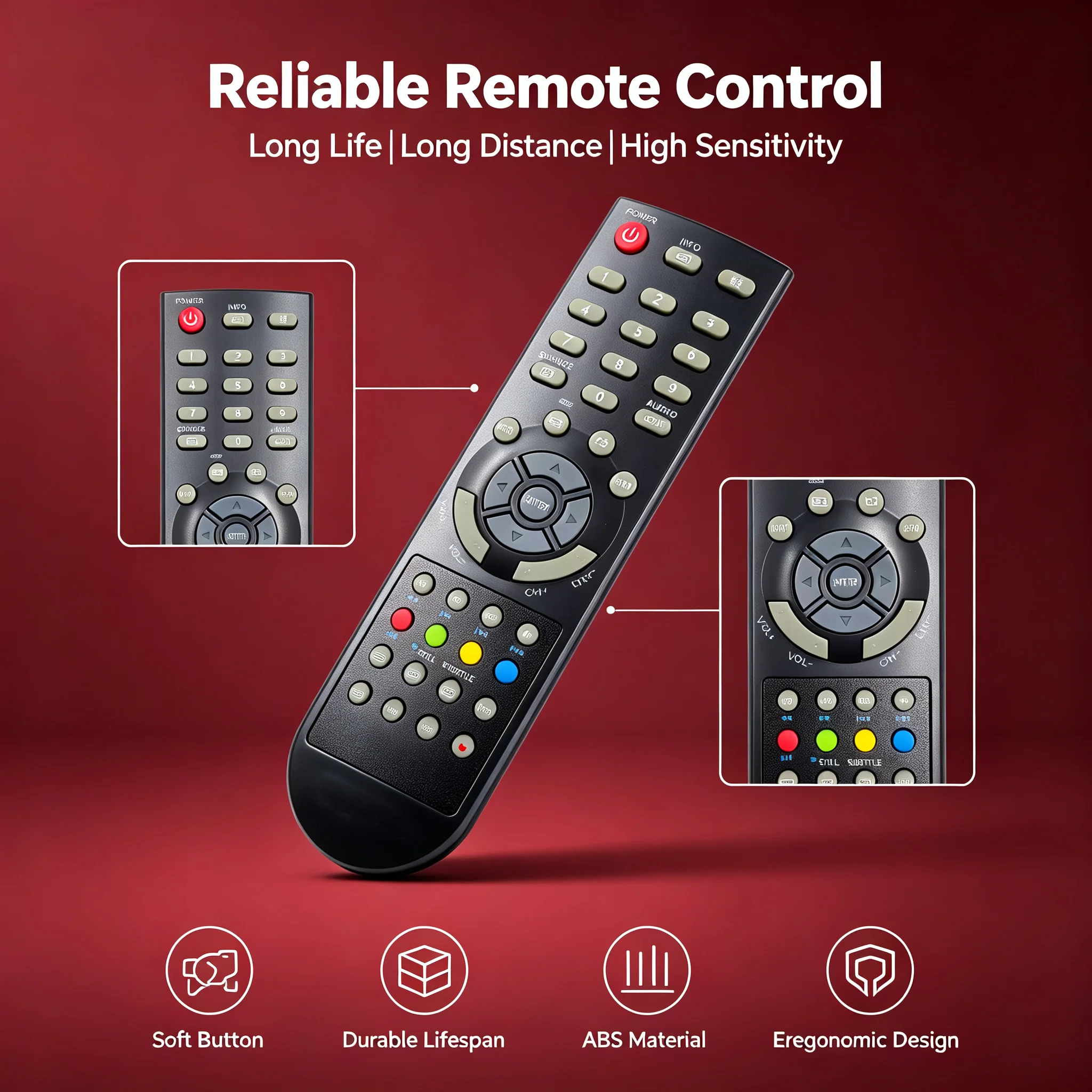Remote Control TVD34-M1-2 For DEXP F40B7000C H32B3200C CHANGHONG LF24T699 LT22GX699 EF22F888W EF24F898 L32K699 LED32A3500 LED TV