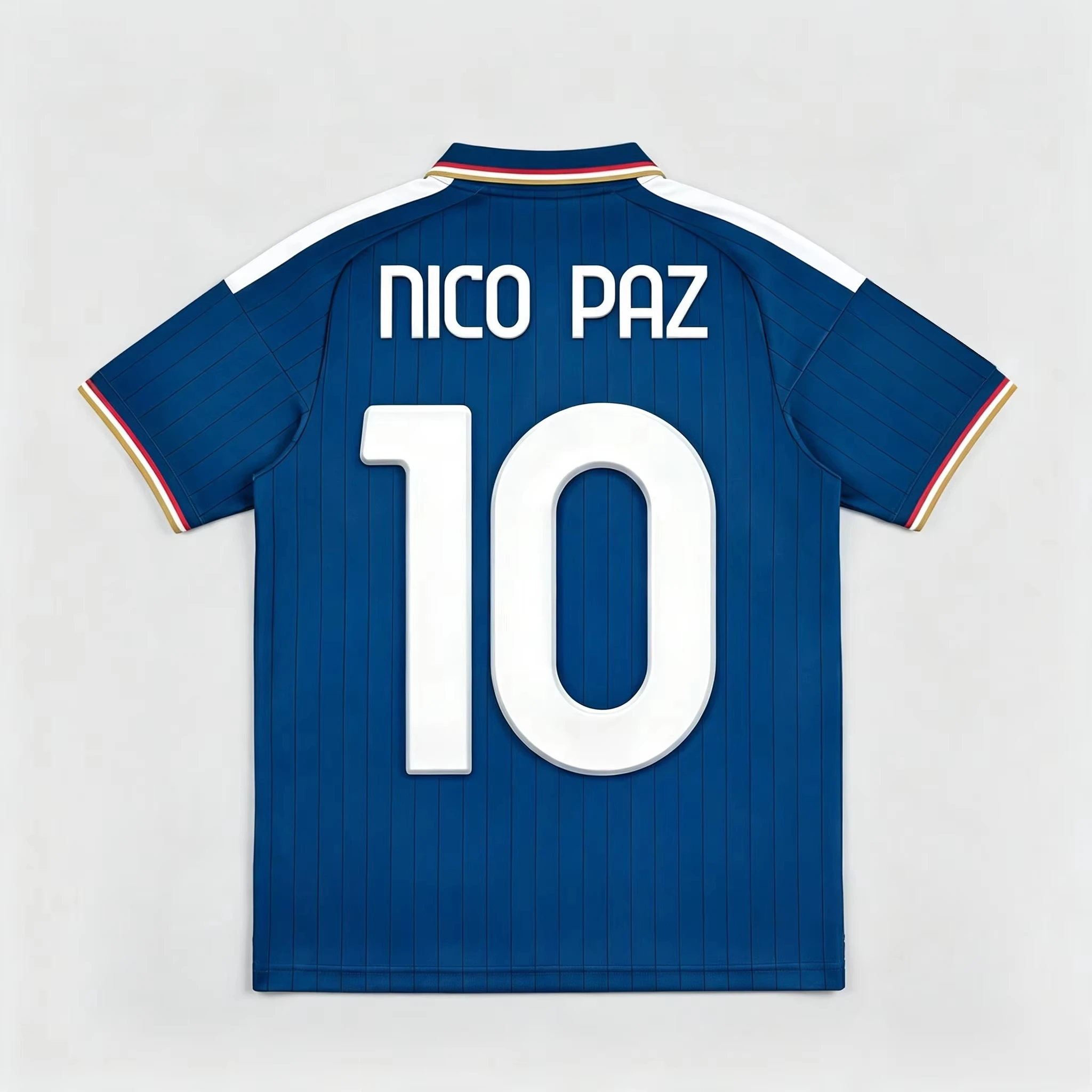 Como Fußballtrikot Saison 26-27 Nico Paz # 10 Jersey-Shirts 2026 Sommer Herren Damen Mode Sport Atmungsaktives Schnelltrocknendes Shirt – Detail 5