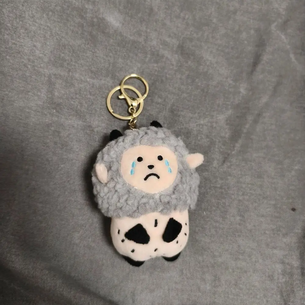 

Stuffed Animal Tears Sheep Pendant Cartoon Kawaii Tears Sheep Keychain 10cm Bag Charm Sheep Bag Pendant Children Gift
