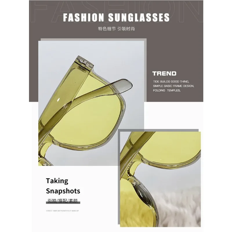 Koreanischen Stil Kinder Sonnenbrille Kinder Junge Mädchen Retro Nette Quadratische Rahmen Sonnenbrille UV400 Brillen – Detail 3