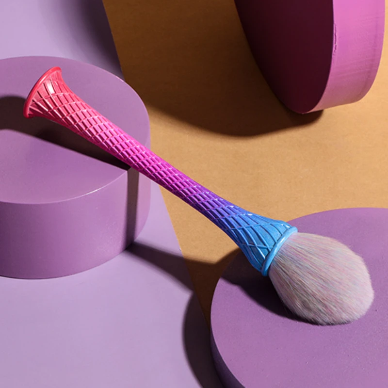 Brocha para polvos sueltos ecológica, colección de brochas de maquillaje, mango ergonómico para una mezcla precisa, cerdas de larga duración