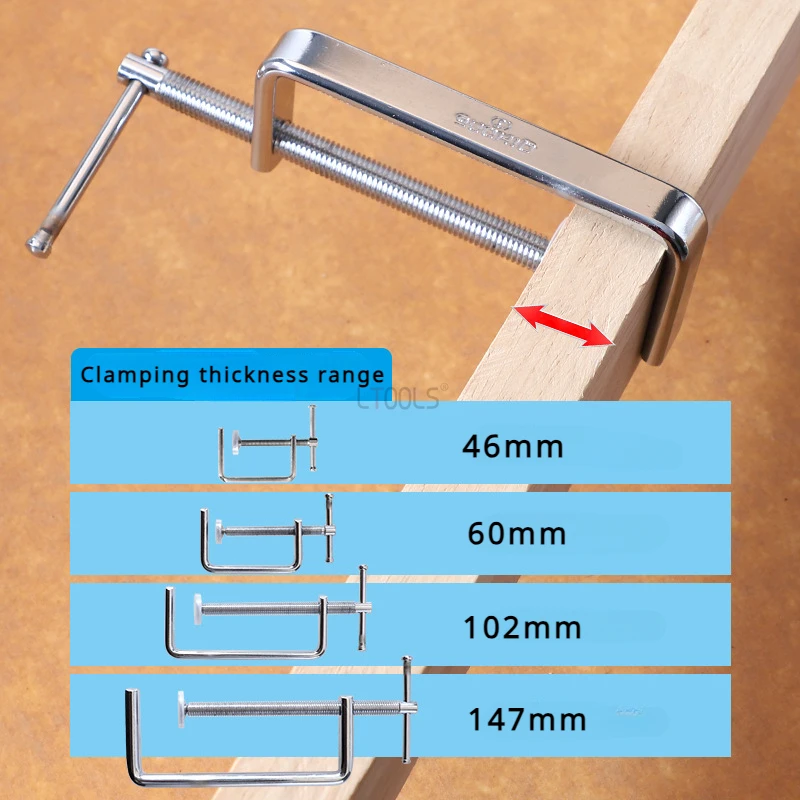 Imagem -05 - Luminária de Madeira Aço Forte F-clip Board Aço Plano Dispositivo de Aperto C-tipo Rocker Carpintaria Faça Você Mesmo Fixed Clamp Tools G-tipo