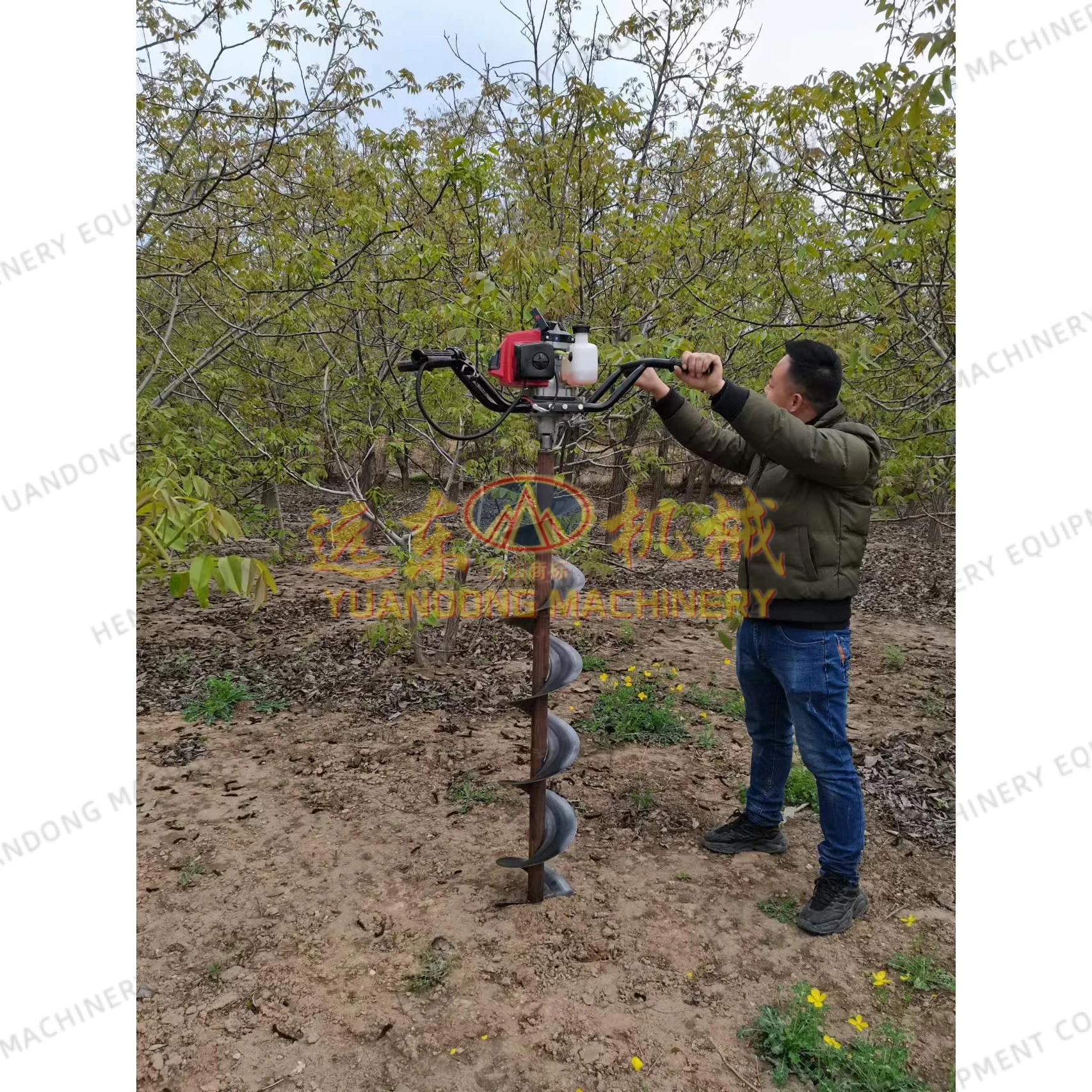 Earth Auger Drill Pile for Foundation Construction Cutter Teeth Drilling Rig Auger Bucket