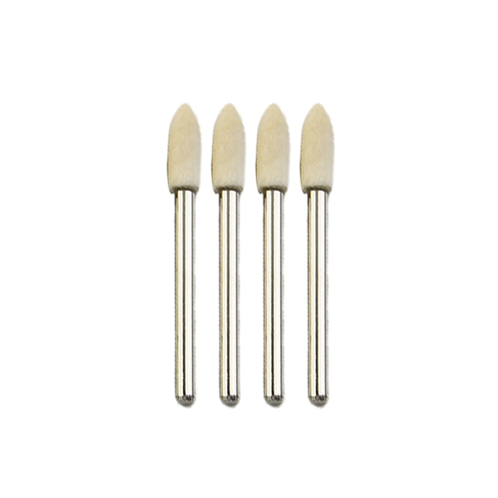 Rotary Tool Polishing Kit with 20 Wool Buffing Wheels for Jewelry Metal Glass - 4/6/8/10/12mm Felt Mounted Mandrel Bits