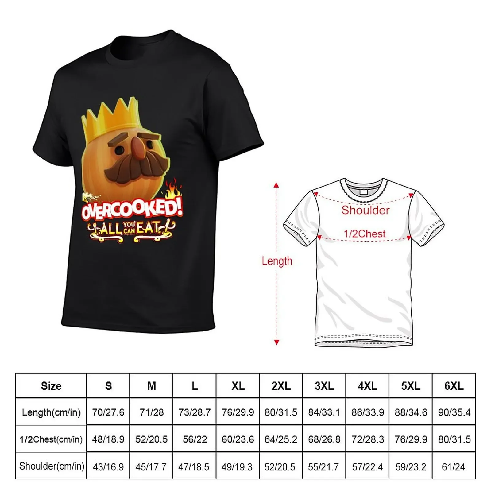 Overcooked! All You Can Eat Logo T-Shirt cheap stuff oversizeds mens clothing