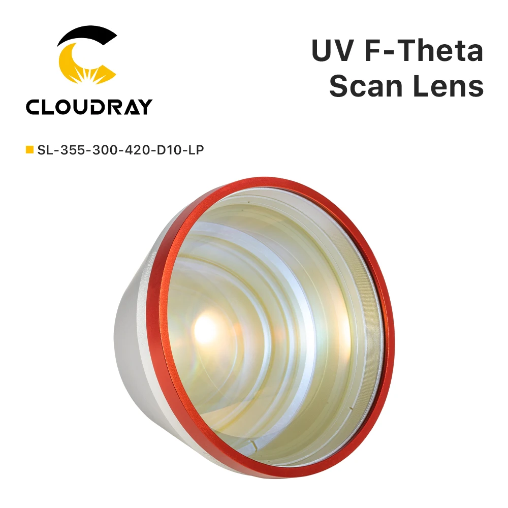 Cloudray 355nm UV F-theta Lens 175*175/250*250/300*300mm Working Area M85 Mount Thread for UV Galvo Marking System