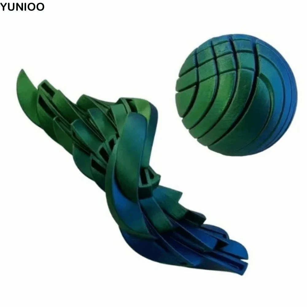 

Расслабляющий шарик-слизь, игрушка-непоседа, креативное портативное снаряжение, шарик с жидким потоком, забавная игрушка PLA с 3D принтом Twistsphere