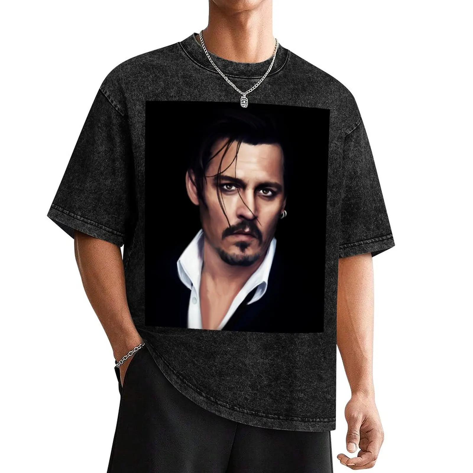 Johnny Depp T-Shirt funny costumes essential t shirt blanks mens fashion