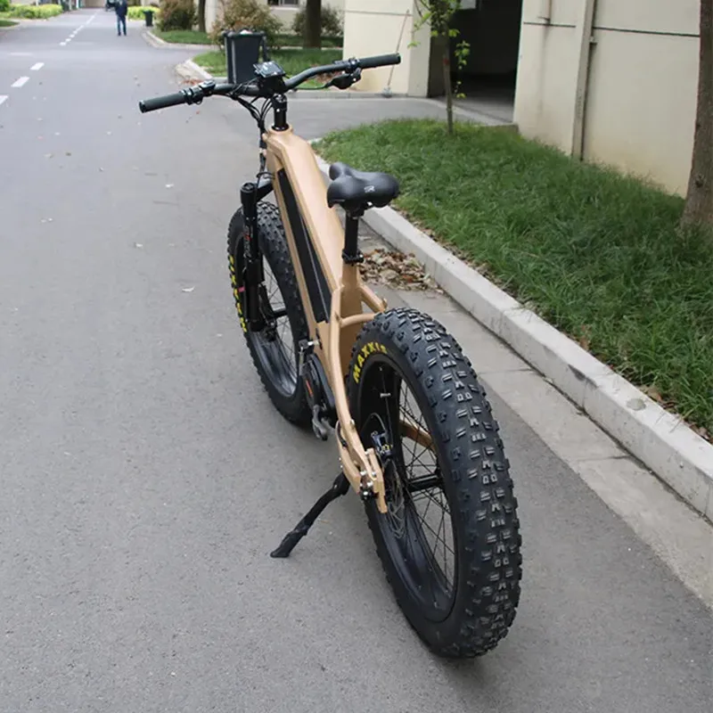 Bici elettrica Bafang M620 - 48V 30Ah (15Ah*2) Ebike da neve con pneumatici grassi, bicicletta elettrica con motore centrale con telaio in alluminio