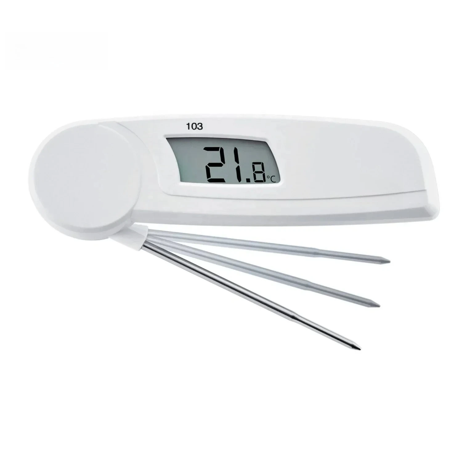 ميزان حرارة الطعام الرقمي الأصلي Testo 103 القابل للطي رقم الطلب. 0560 0103، الاختراق المتوافق مع HACCP