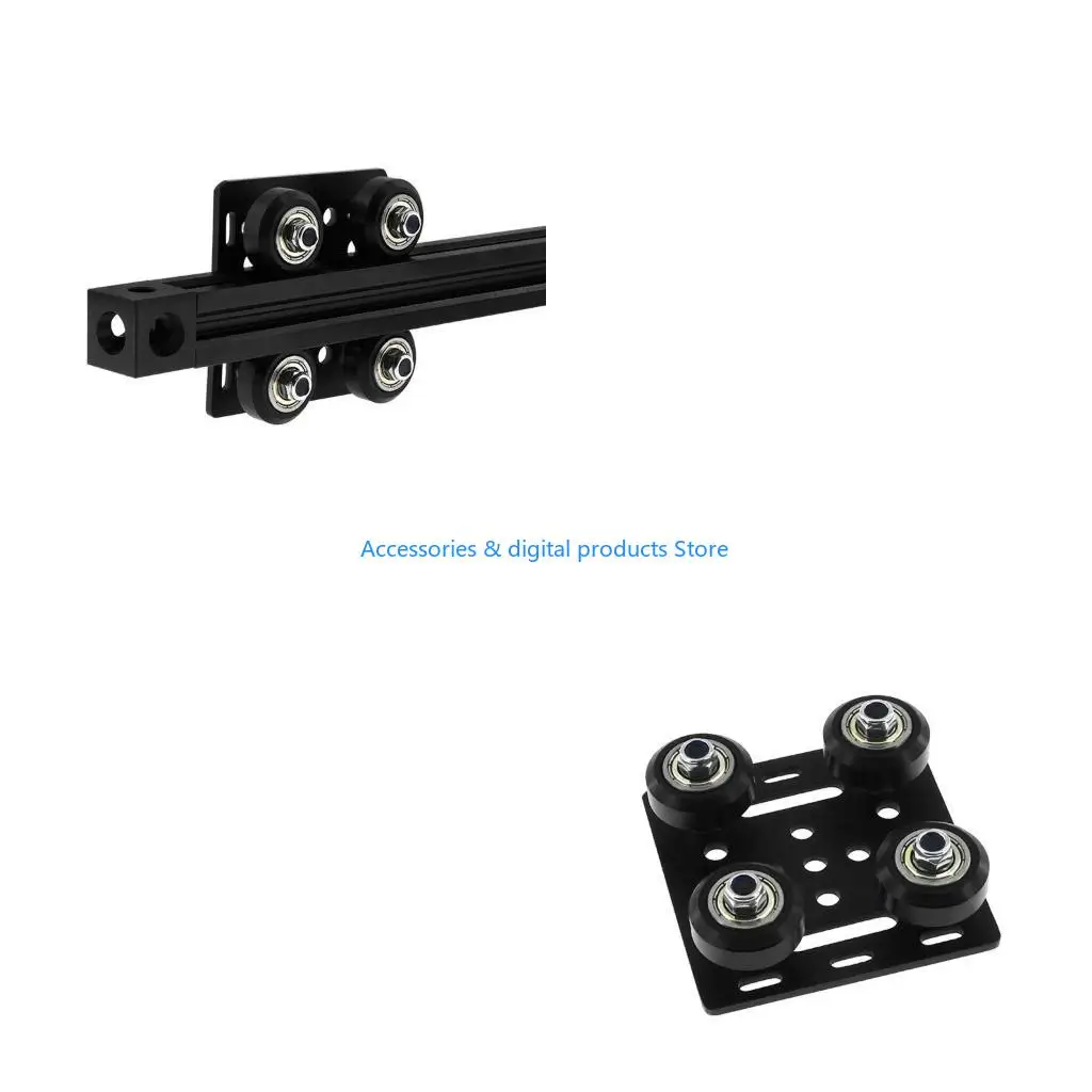 

77JD Aluminum Profile Pulley V-Slot European Standard Build Gantry Plate Small Wheel