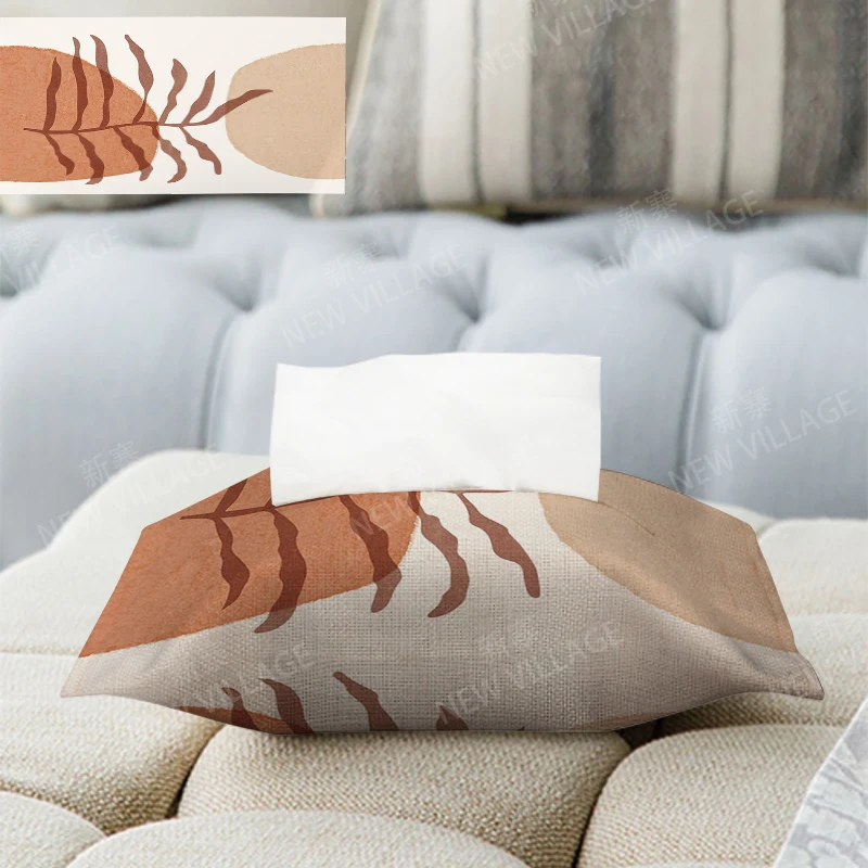 Home decor boho fabric tissue box car tissue holder tissue cover box Textiles cloth storage tissue bag nordic wipes dispenser