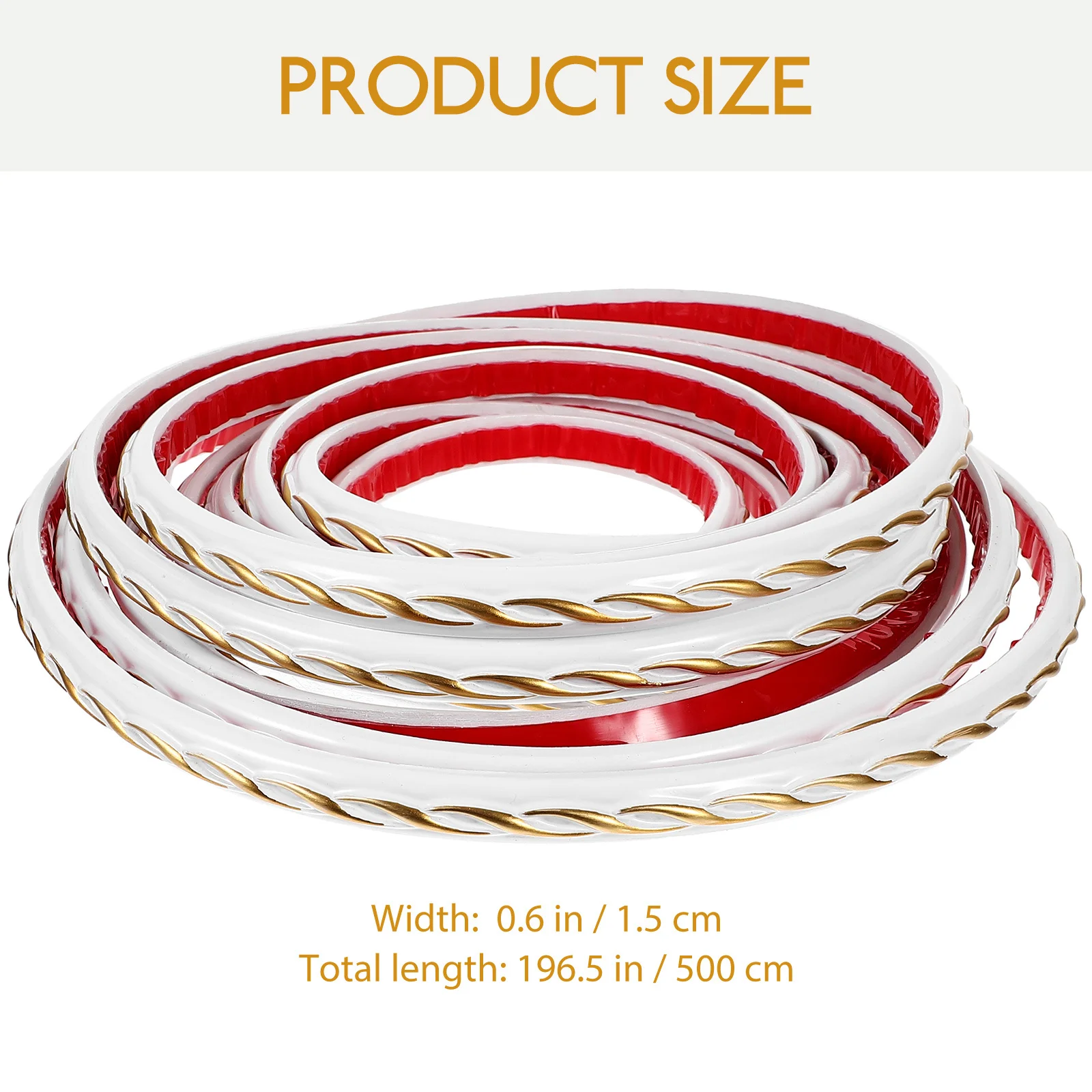 ذاتية اللصق مرنة صب تقليم جدار السقف الحدود ديكور سهلة الاستخدام دائم للمنزل مرنة صب تقليم ذاتية اللصق #4