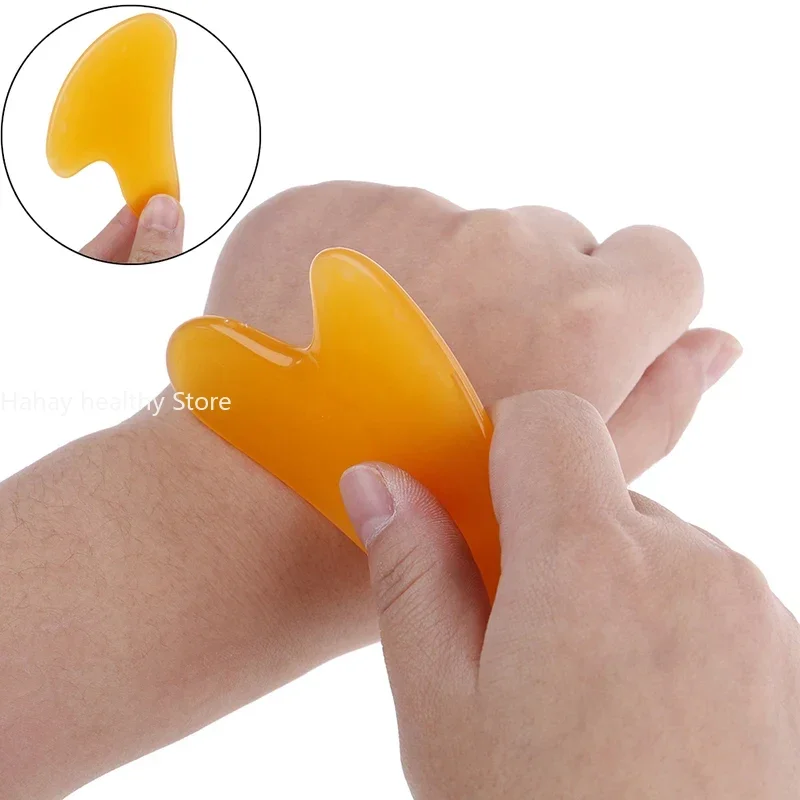 

1PCS Salon Body Massager Scraper Beauty Health Care Tools Durable Resin Traditional Physical Guasha Board Scraping Tool SPA