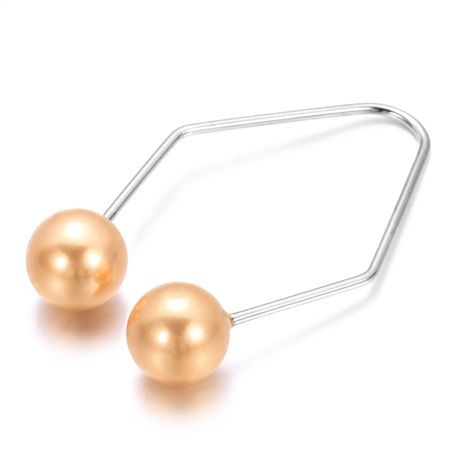 1 Pair Gift Alloy Dimple Trainer Facial Beauty Tools Pearl Dimple Maker for Cheeks Easy to Wear Facial Dimple Make Tool