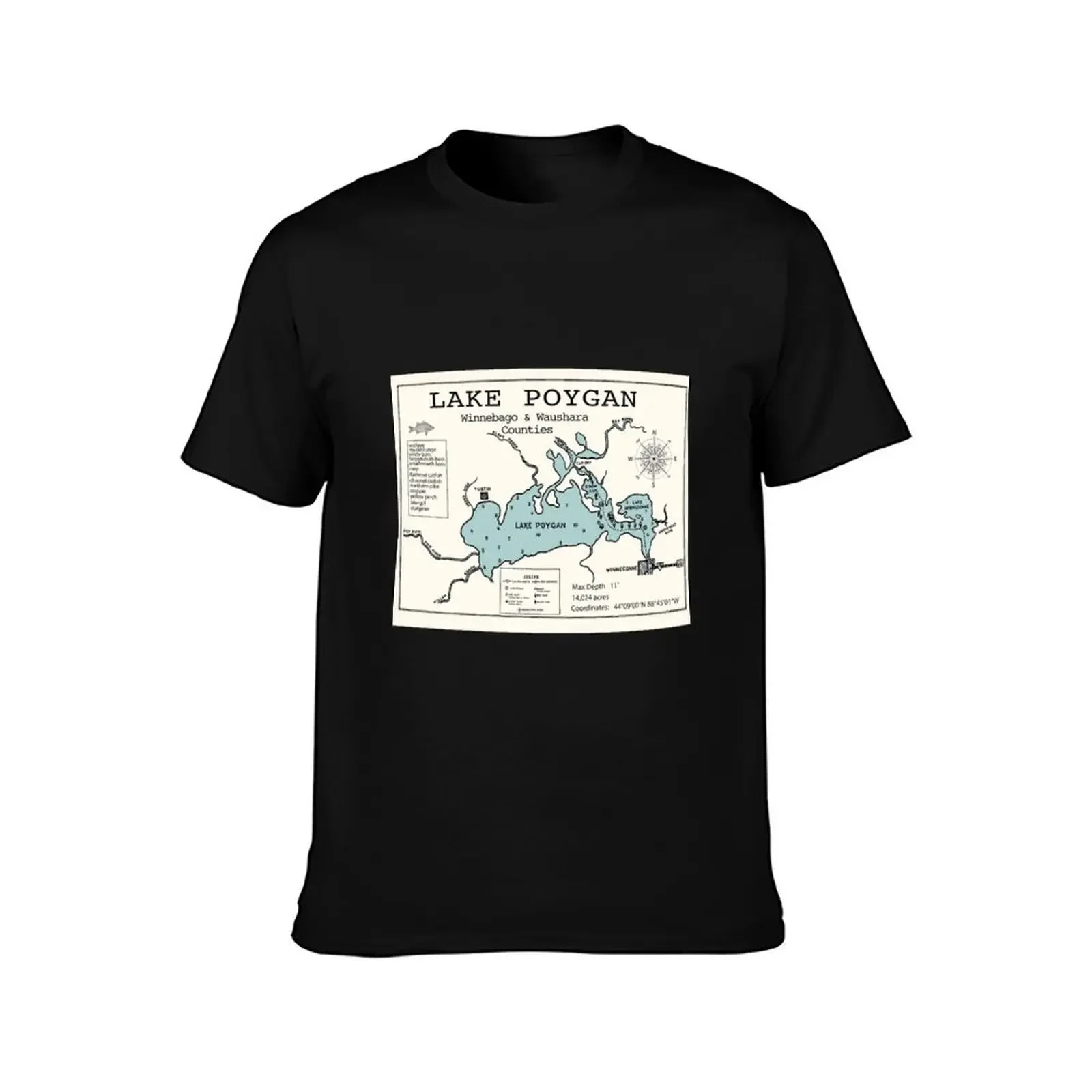 Poygan Lake WI Waushara and Winnebago Counties T-Shirt anime shirt new edition t shirt for men