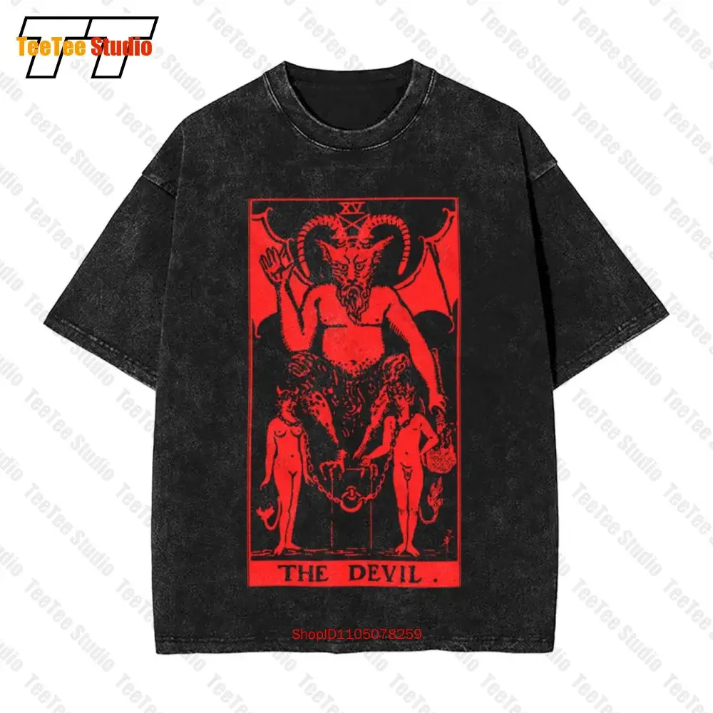 Impact Original The Devil Tarot Card Vintage Oversized T-Shirt QAGP