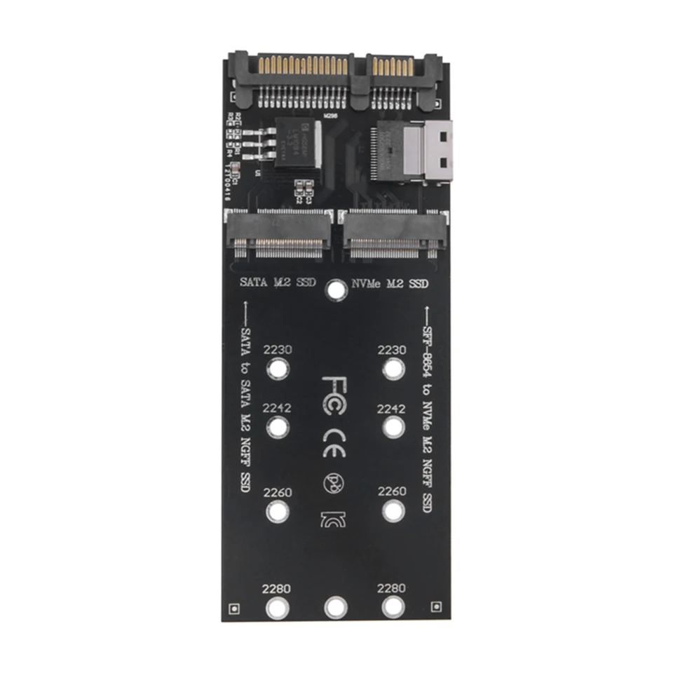 M.2 To SATA Adapter SFF-8654 To M2 NVME SSD 22Pin SATA To M2