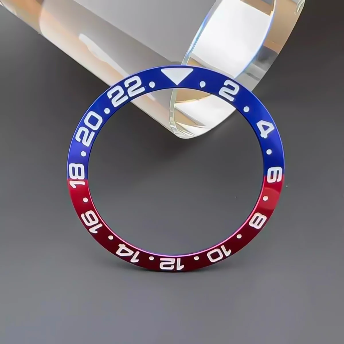 Wkładka do bezela zegarka ze stopu ceramicznego, skośna, 38 mm * 30,6, pasująca do koperty Water Ghost 40 mm, zegarka GMT do nurkowania, akcesoria do zegarków męskich.