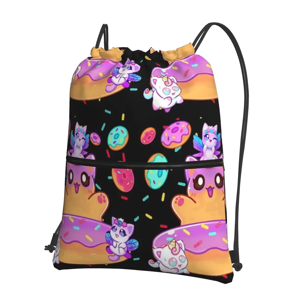 

Aphmau Meow Plushies Anime Cats Backpacks Drawstring Bag Fashion Drawstring Bundle Pocket Book Bags For Travel Sport Man Woman