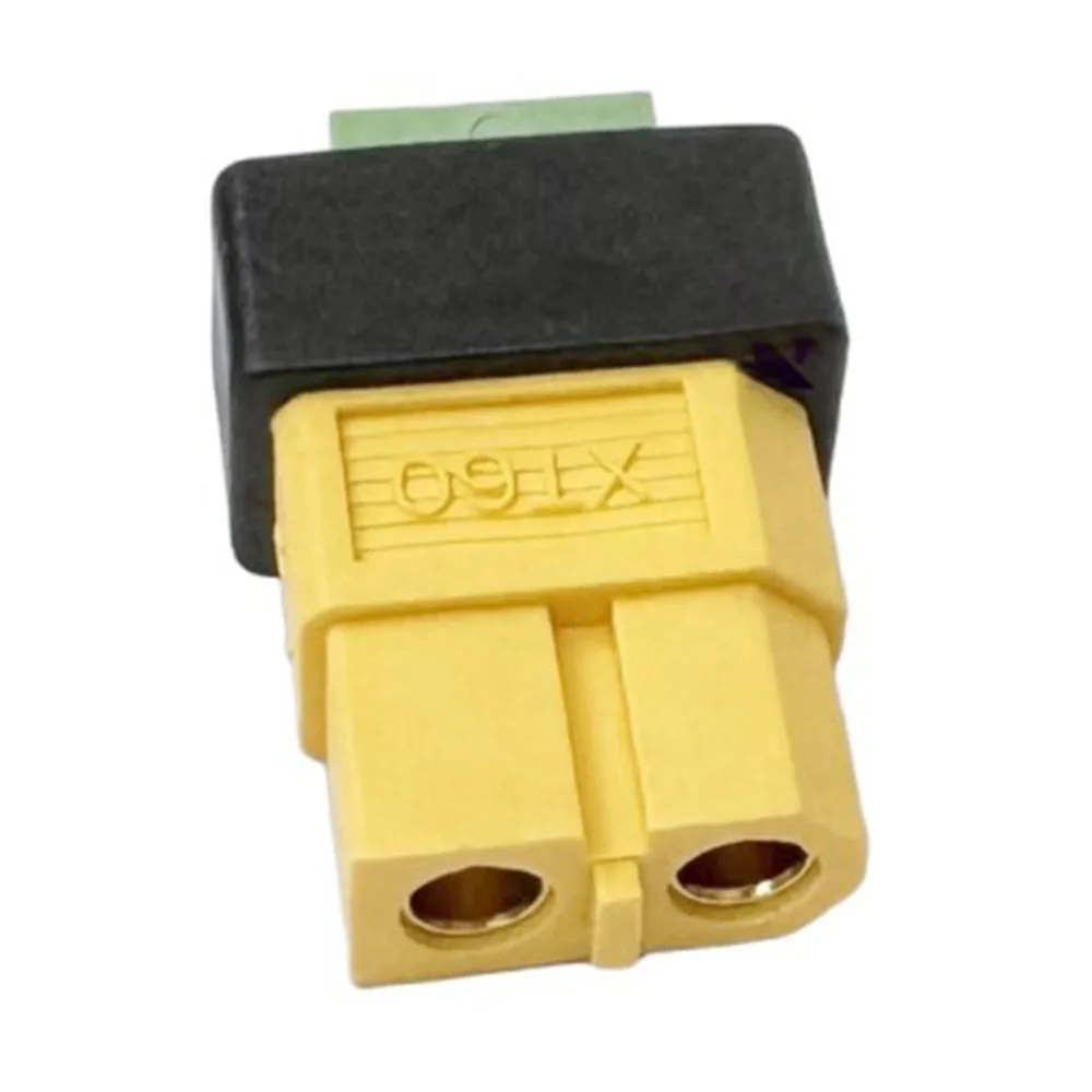 1pc New XT60 Female Solder-Free Adapter 2P Green Terminal To XT60 Quick Connector Drone Aeromodelling Balance Car Charging Plugs
