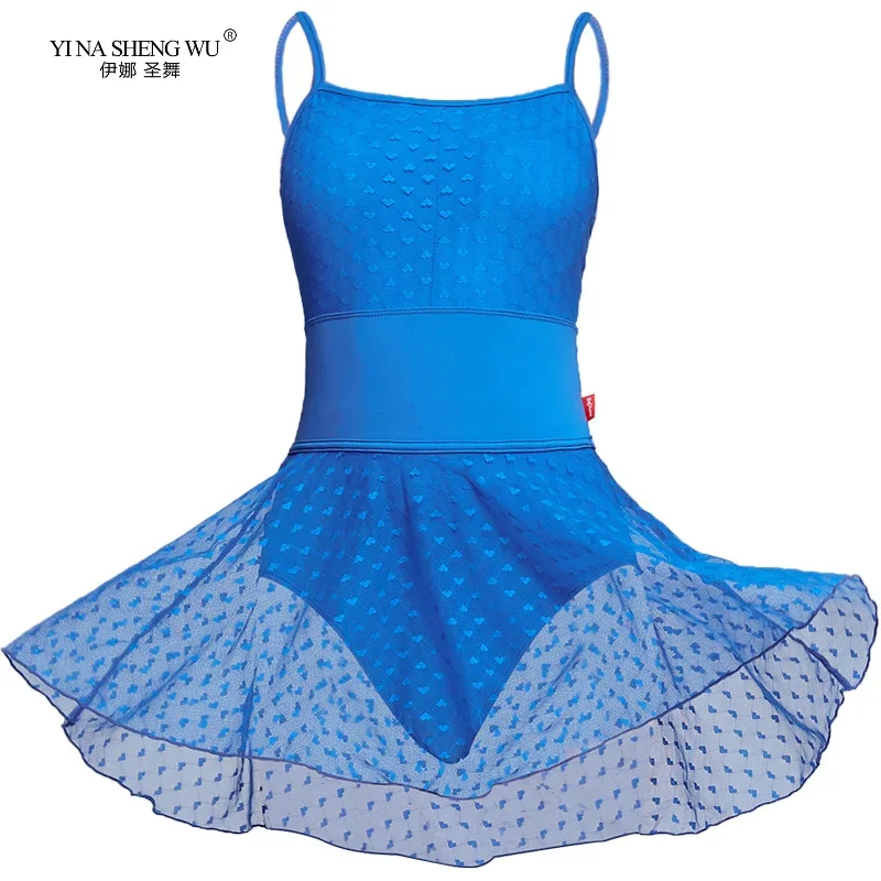 فستان باليه للنساء يوتار حبال فستان رقص فستان راقصة الباليه ثياب الكبار الأزرق الملكي الجمباز الملابس للنساء 2 اللون
