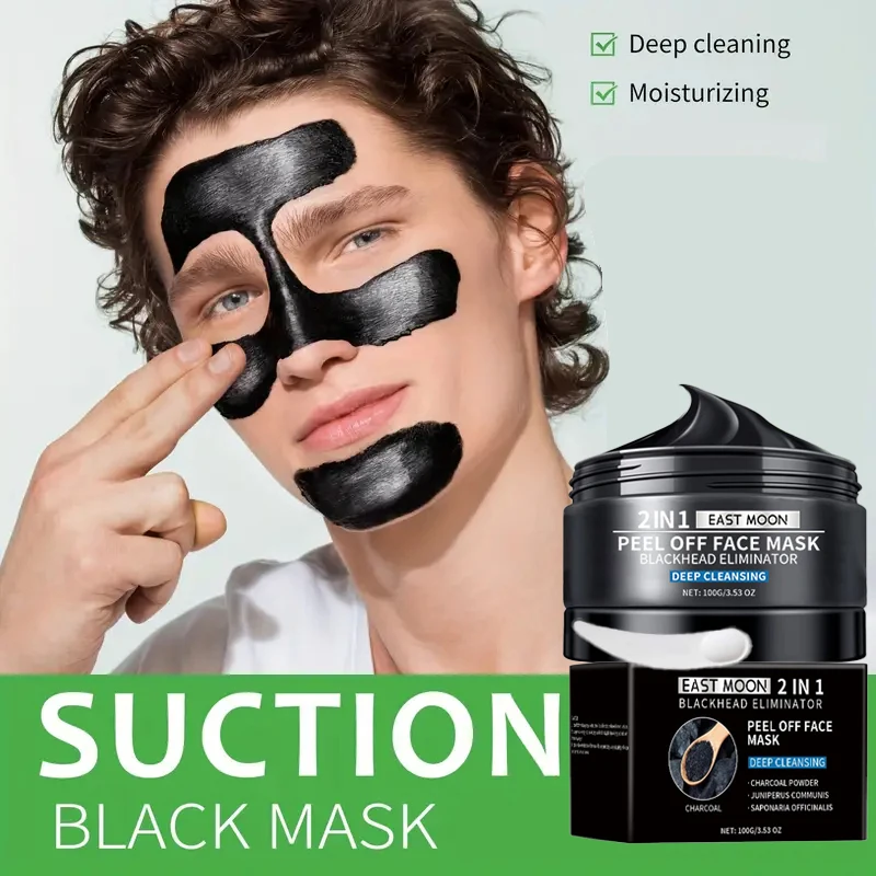 

Bamboo Charcoal Cleansing Mens Mask Dispel Acne Remover Moisturizing Mask Blackhead Pores Smear Cleansing Blemish Lift Tighten