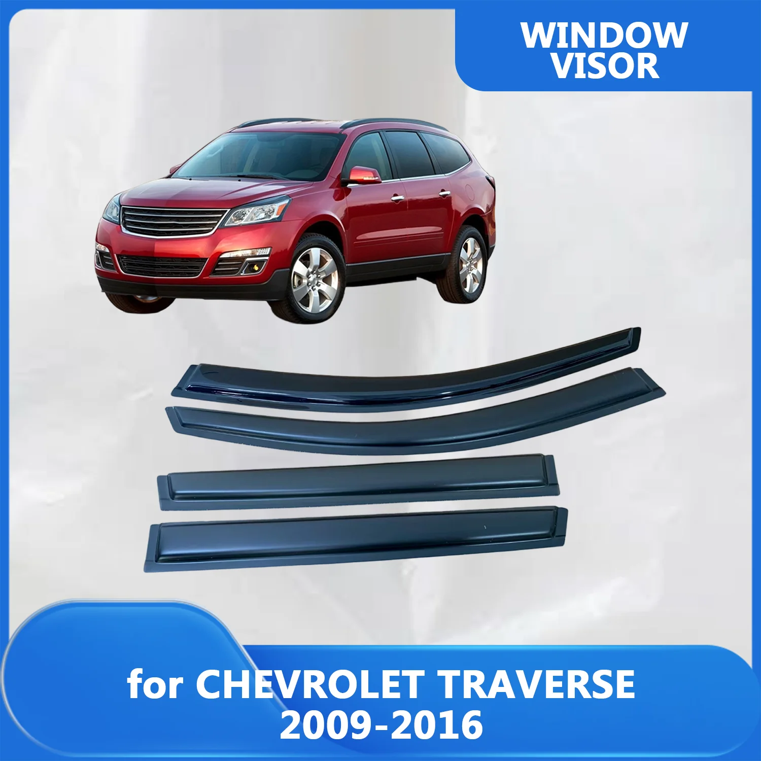 

Window Visor for CHEVROLET TRAVERSE 2009-2016 Wind Deflectors Rain Guards Door Visor Vent Shades Ventvisor Body Kits