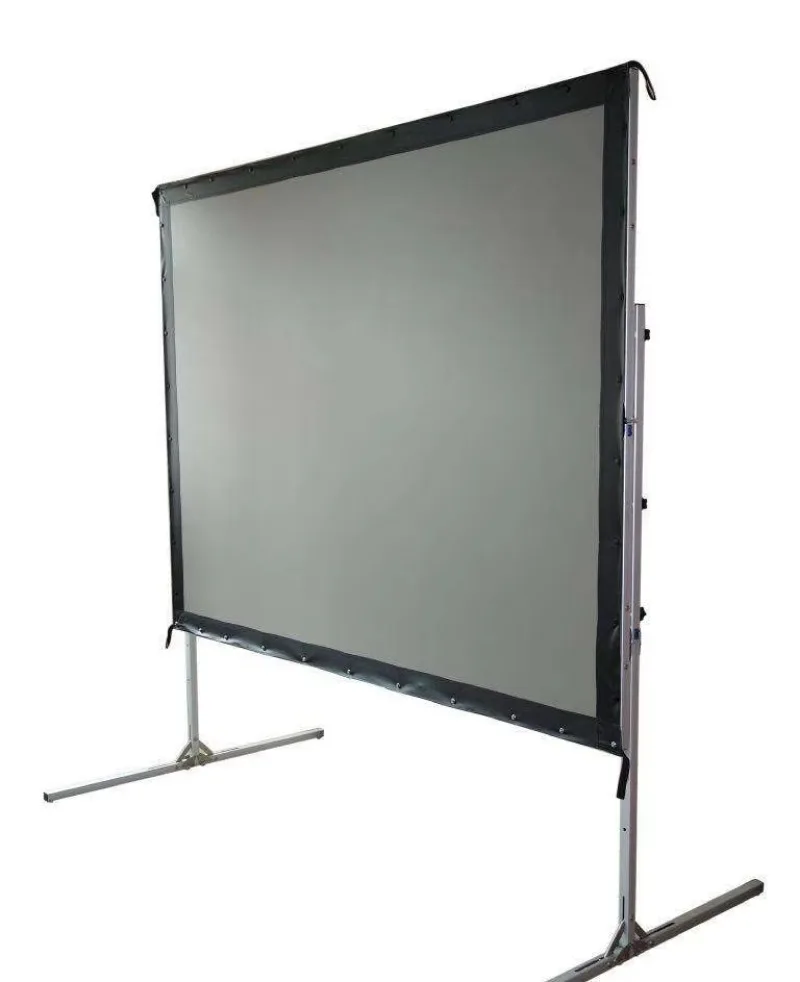 120 Inch 16:9 Portable Quick Fold Projector Screen with Flight Case HD Front Rear Projection Immersive Outdoor Projector Screen