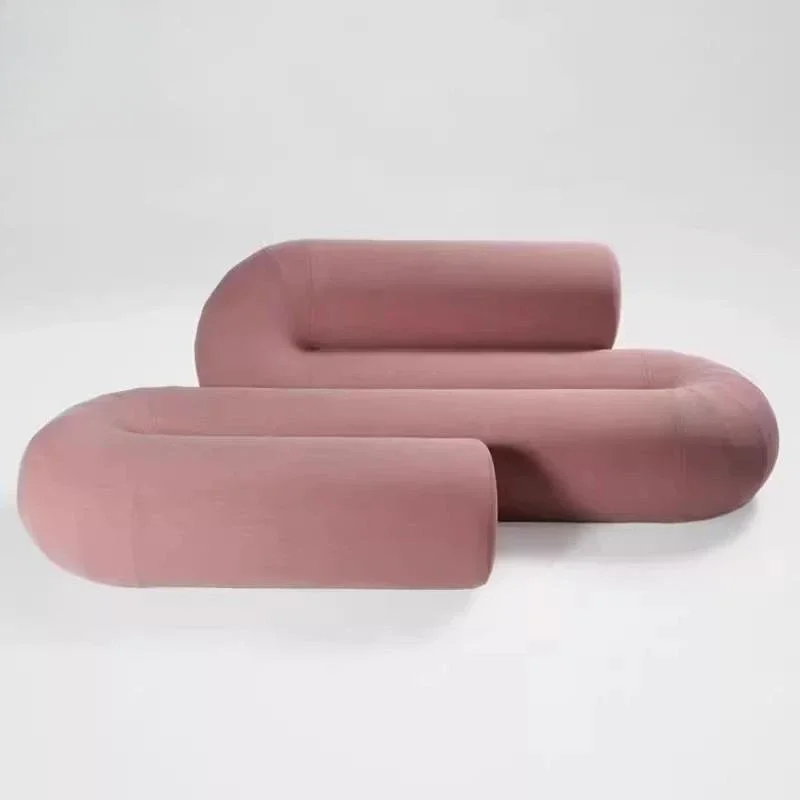 

Modern light luxury freehand brushwork, space snake sofa