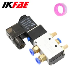 Pneumatic Electric Solenoid Valve 5 Way 2 Position Control Air Gas Magnetic 4V210-08 12V 24V 110V 220V Coil Volt