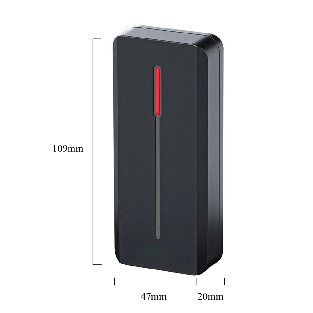 RFID Proximity Card Reader IP68 Waterproof 125KHZ 13.56MHz RFID Card Reader Wiegand26/34 for Access Control System