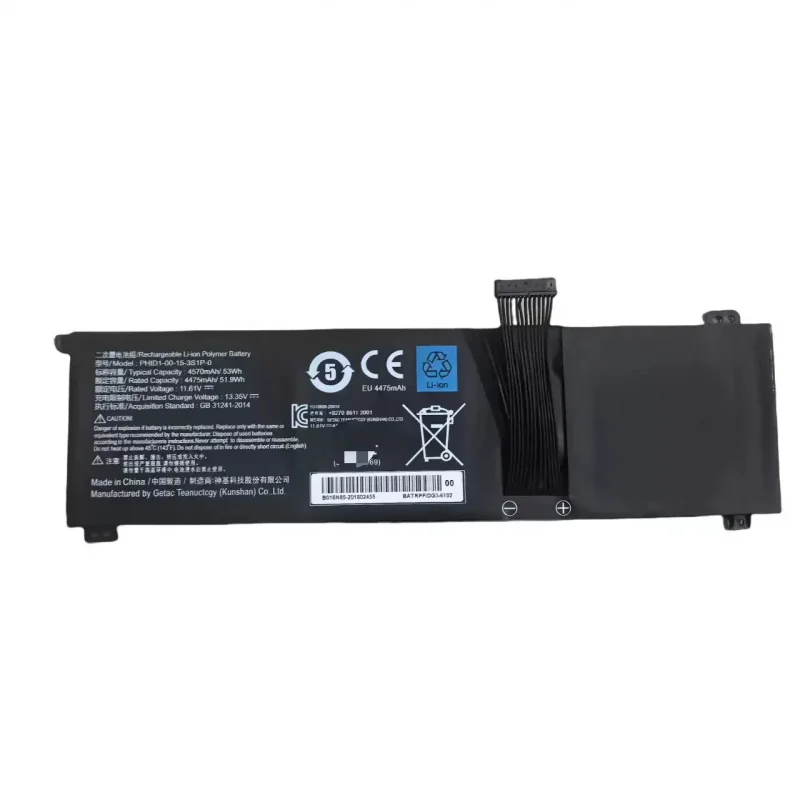 11.61V 53WH PHID1-00-15-3S1P-0 Laptop Battery For Mechrevo F1 For Schenker Vision 14 Adata XPG Xenia 14 Series 4570mAh