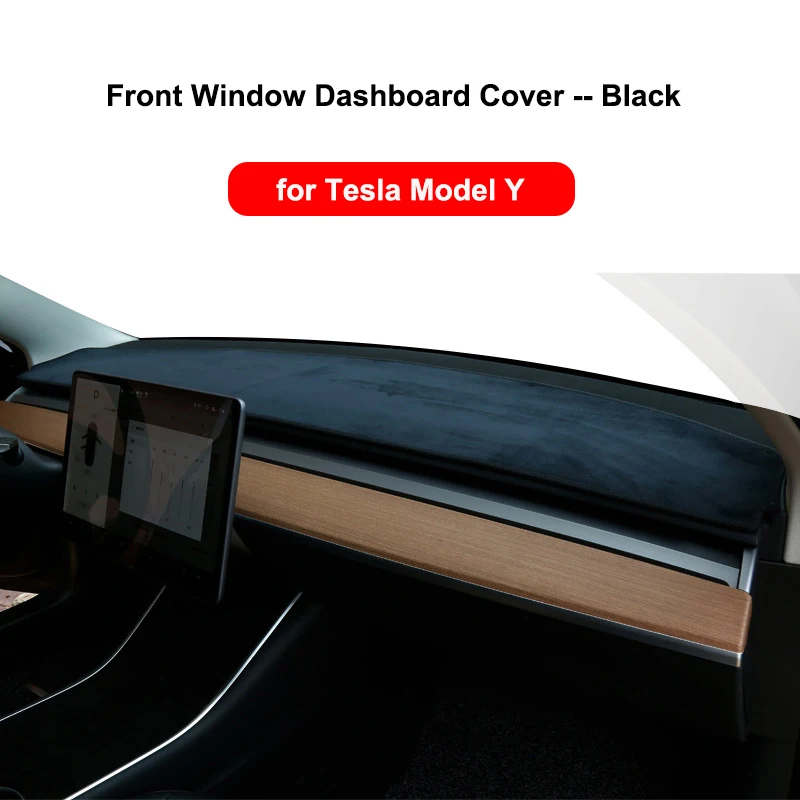Tesla,サンシェードプロテクター用の冬用ダッシュボードカバー,防塵,滑り止め,カーアクセサリー用,モデル3,y 2017-2023