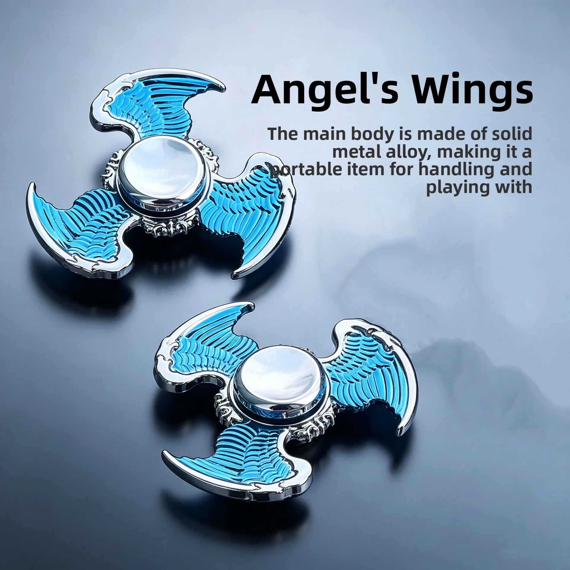 New Metal Alloy Fidget Spinner Hand‑Spinning Stress Relief Toy EDC Fidget Toy for Students Adults