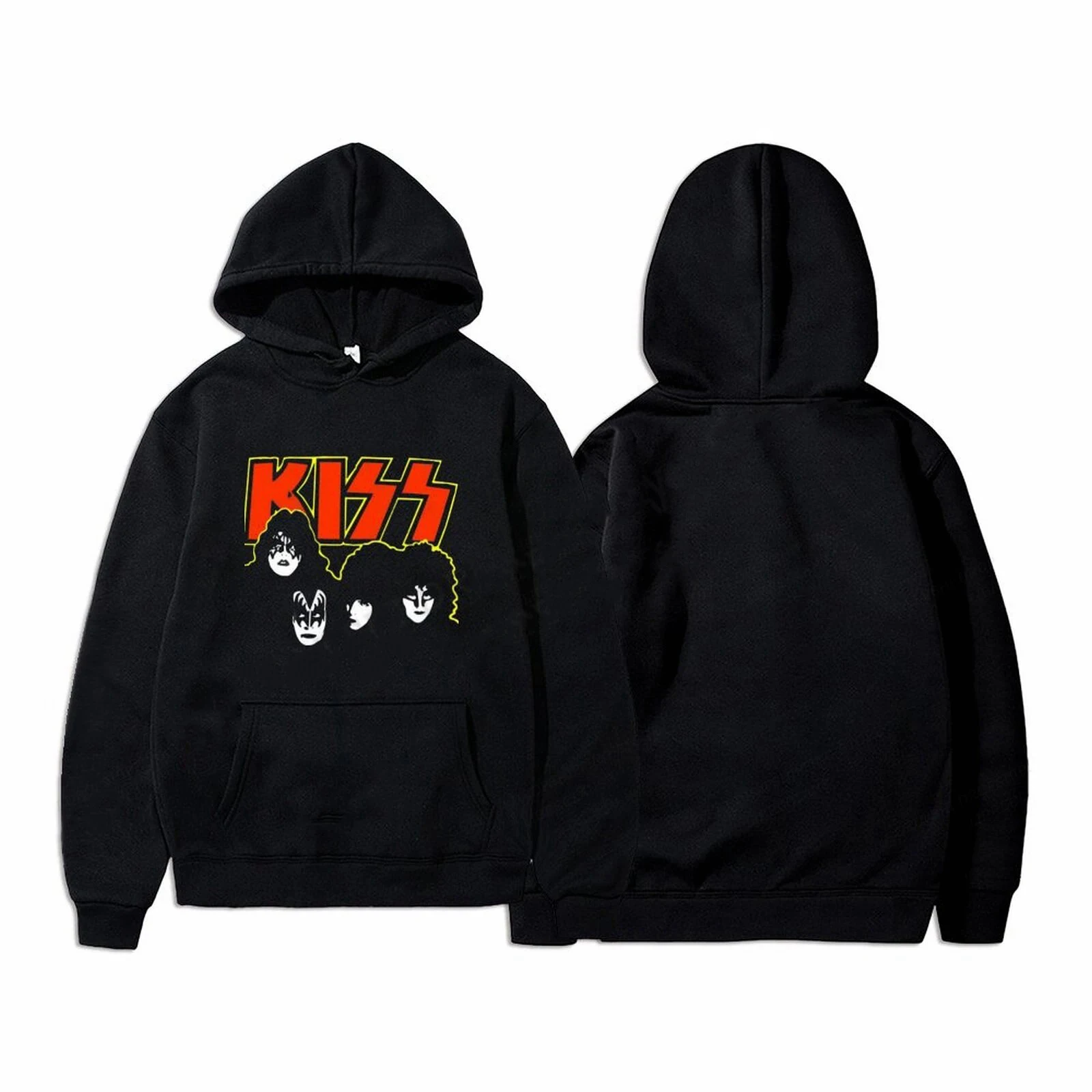 

Music Rock Band Kiss Hoodies Print Men Woman Hip Hop Streetwear Hoodie Sweatshirts Harajuku Pullovers Unisex Tracksuit Clothing