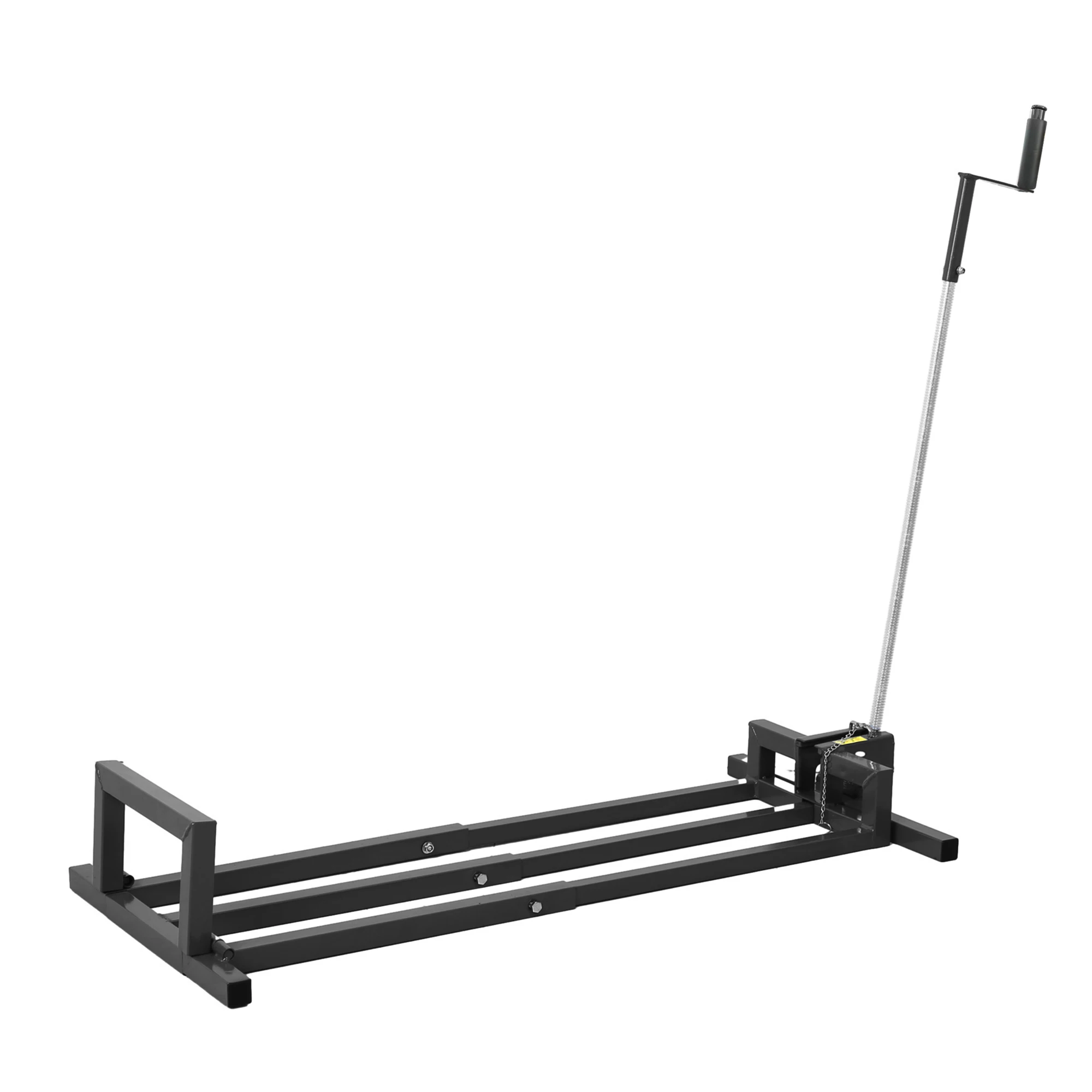 Lève-tondeuse pliable, capacité 400 kg, acier robuste, conception télescopique (convient à la plupart des tracteurs/quads jusqu'à 101 cm de largeur), fonctionnement manuel et électrique, portable