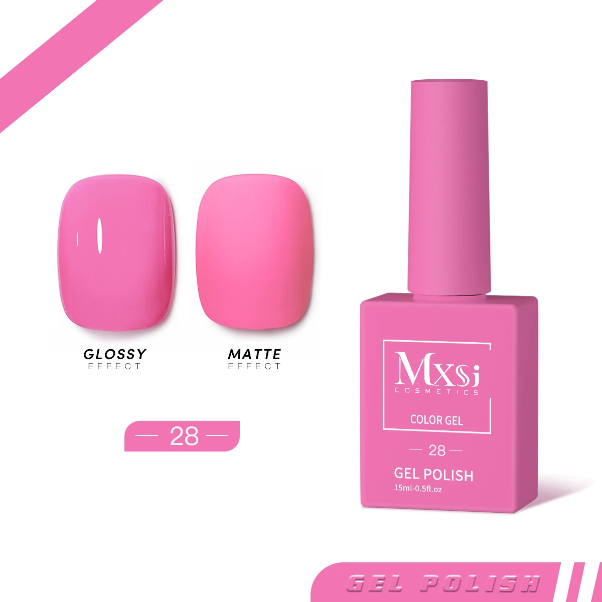 Mxsi 15 ml Gel-Nagellack, Neonbraun, Königsblau, Rot, Grün, Pastell, Nude, Nail-Art-Lack, Gel-Lack, Decklack, UV-Gel-Nagel, nicht eingestellt